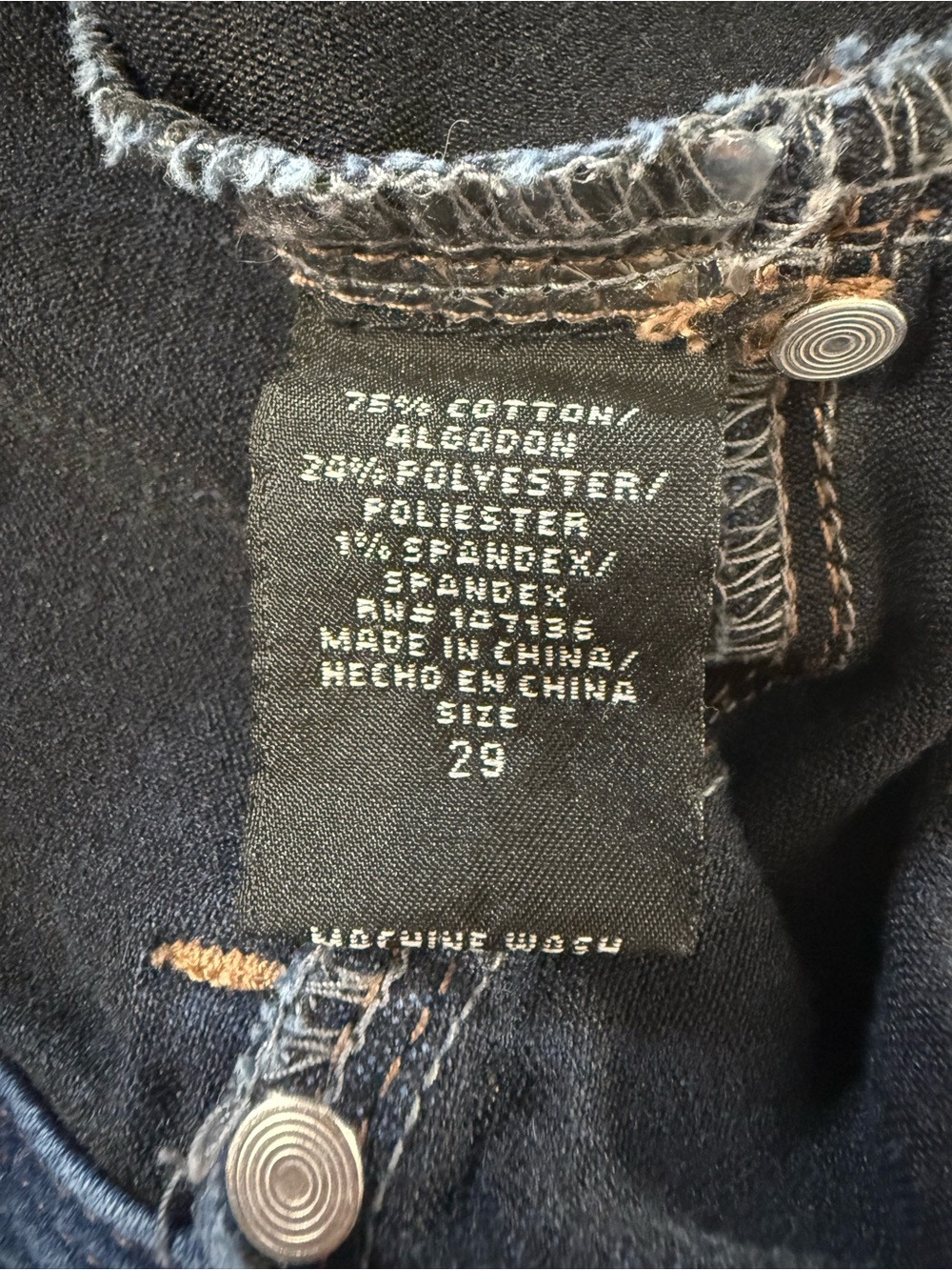 1822 Denim Mid Rise Butter Skinny Jeans Blue Womens Size 29 - Picture 8 of 13
